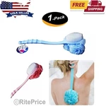 Bath Body Brush Soft Bristles & Loofah (1 Pack) Back Scrubber Plastic Handle-new. Fixed Price $9.48.