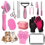 Dog Brush For Shedding 13pcs Bath Grooming Kit With Pet Nail Clipper And File -. Fixed Price $36.19.