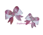 Puppy Bows Rhinestone Heart Hair Barrette Or Bands Pet Dog Bow. Fixed Price $5.00.