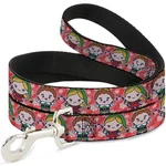 Dog Leash 6-feet Elf Chibi Buddy And Jovie Pose Snowflakes Stripe Red/white. Fixed Price $24.36.