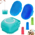 Comotech 6pcs Dog Bath Brush & Toothbrush Set Adjustable Handle Shampoo. Fixed Price $22.79.