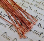 Copper Headpins 21 Gauge 2 Inch 3 4 No Lead Nickel Head Pins. Fixed Price $12.86.