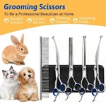 7-in-1 Pet Grooming Scissors Set Safety Tip Titanium Dog Cat Kit. Fixed Price $25.99.