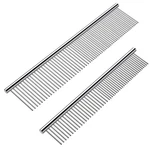 Cafhelp 2 Pack Dog Combs With Rounded Ends Stainless Steel Teeth, Cat Comb For R. Fixed Price $11.88.
