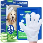 Pet Glove Wipes For Dogs, Cats & Small Animals, Unscented Grooming 24ct. Fixed Price $29.99.