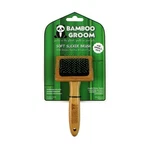 Bamboo Groom Soft Slicker Brush For Small Pets Pet Grooming. Fixed Price $18.99.