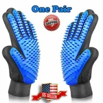 1 Pair Pet Dog Cat Hair Remover Mitt Massage Brush Deshedding Grooming Gloves. Fixed Price $8.75.