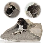 Pet 2-in-1 Dog Towel & Mat Transforms From Drying To Bath Mat, Ultra Soft, Abs. Fixed Price $58.54.