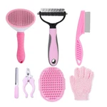 7 Pcs Dog Brush Grooming Kits,dog Shedding A-pink Kits. Fixed Price $16.74.