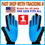 1 Pair Pet Dog Cat Hair Remover Mitt Massage Brush Deshedding Grooming Gloves. Fixed Price $7.95.