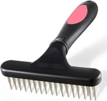 Pet Grooming Rake - Double Row Pins Shedding And 1 Count (pack Of 1), Pink. Fixed Price $17.12.
