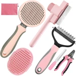 Kueiox Pet Grooming Kit - 7 Pcs Deshedding Brush Set Slicker Undercoat Rake. Fixed Price $38.27.