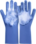 Dog Washing Gloves Large Size: 1 Pair Soft And Gentle Silicone Pet Grooming Glov. Fixed Price $15.36.
