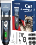 Oneisall Quiet Cat Clippers For Matted & Long Hair, 2-speed Cordless Pet Shaver. Fixed Price $54.09.