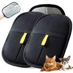 Poupua Thickened Pet Hair Removal Glove - Electrostatic Cat Black 2-pack. Fixed Price $18.07.