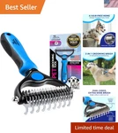 Maxpower Planet Pet Grooming Rake - Double-sided Deshedding Demattin.... Fixed Price $24.29.