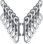12pcs Double Ended Bolt Snap Hooks 3.5in Zinc Alloy Trigger Clips Pet Horse. Fixed Price $22.49.