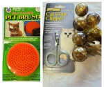 Four Paws Cat Claw Clipper & Pet Brush + Toy Balls Grooming Lot Of 3. Fixed Price $12.00.