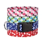 Casual Canine Za1547 10 21 Cc Pooch Patterns Collar 10-16 In Red Bone. Fixed Price $4.49.