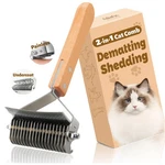 Felinefun Cat Brush For Dematting & Deshedding, 2 In 1 Undercoat Rake,.... Fixed Price $40.87.