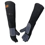 Wzqh 23.6 In Leather Welding Gloves For Animal Handling,grabbing Reptile, Gro.... Fixed Price $32.06.