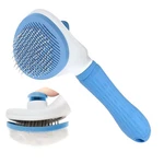 Manlinkei Dog Cat Shedding Brush, Self Cleaning Deshedding Tool For Blue. Fixed Price $15.43.