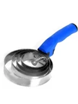 Reversible Stainless Steel Curry Comb With Soft Touch Grip (blue). Fixed Price $11.99.