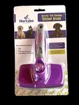 Hertzko Slicker Brush Self Cleaning Comfort Grip Handle Purple Dogs Cats Grooms. Fixed Price $7.99.