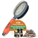 Gopets Double-sided Pin Bristle Brush, Dog Cat Grooming Brush For Detanglin.... Fixed Price $62.31.