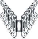 12pcs Double Ended Bolt Snap Hooks 3.5in Zinc Alloy Trigger Clips Pet Horse. Fixed Price $25.99.