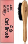 The Buddy System Cat Brush With Boar Bristle And Wooden Handle, 1 Pack, Brown. Fixed Price $19.39.
