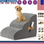All-in-one Extra Wide Dog Steps With Hair Remover Roller - 3 Levels Of Comfort. Fixed Price $77.99.