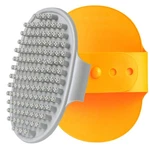 Kwispel Dog Grooming Brush, Pet Shampoo Bath Brush Shedding Gray & Orange. Fixed Price $11.99.
