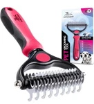 Pat Your Pet Deshedding Brush - Double-sided Undercoat Rake For Dogs & Cats -.... Fixed Price $10.57.