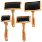 Dog Cat Slicker Brushes Ergonomic Bamboo Handle Fine Bristle Untangles Mats. Fixed Price $41.89.