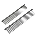 Dog Cat Comb Pet Combs Stainless Steel Teeth 6.5/7.5" Black Plated 2 Pack. Fixed Price $15.52.