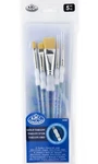 Royal & Langnickel Paint Brush Set With Zip Pouch, No-slip Soft-grip Handles. Fixed Price $13.00.