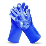 Maiiu Pet Grooming Gloves Heat Resistant Dog Washing One Size, Dark Blue. Fixed Price $14.36.