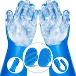 Augwind 6pcs Pet Grooming Kit - Dog Washing Gloves, Brush, Toothbrush For Cats. Fixed Price $25.99.