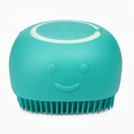 Niroccam Dog Bath Brush With Shampoo Dispenser Silicone Pet Small, Blue. Fixed Price $17.03.