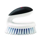 Oxo Good Grips Scrub Brush, White/blue Bristles, 5" Black/white Handle. Fixed Price $21.00.