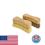 Naturolic All-natural Wooden Scrub Brush Set Handle Tampico And Palmyra. Fixed Price $35.34.