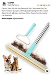 Carpet Rake For Pet Hair Removal Tool - Reusable Dog Cat Remover Scraper. Fixed Price $13.00.