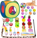 Retro Shaw Cat Toys Pack 33 Pcs, Interactive Kitten For Indoor Cats Kitty W. Fixed Price $15.99.