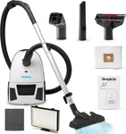Simplicity Jill Canister Vacuum, Bagged Hepa, Adjustable Suction Iightweight. Fixed Price $199.99.