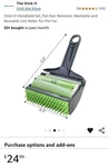 Stick It! Handheld Roller, Pet Hair Remover, Washable And Reusable Lint Roller. Fixed Price $14.99.