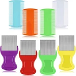 Maitys 8 Pieces Flea Lice Combs 4 Count (pack Of 1) Orange, Blue, Purple, White. Fixed Price $12.13.