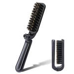 Mozeat Lens Folding Boar Bristles Brush, Collapsable Pocket Hair Brush Black. Fixed Price $10.52.