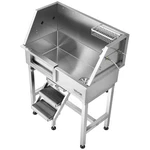 34" Pet Grooming Tub Stainless Steel Dog Wash Station Shower Sink Left Door. Fixed Price $416.14.