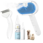 Pet Steam Brush For Dog Cat - 3-in-1 Grooming Slicker Undercoat.... Fixed Price $40.89.